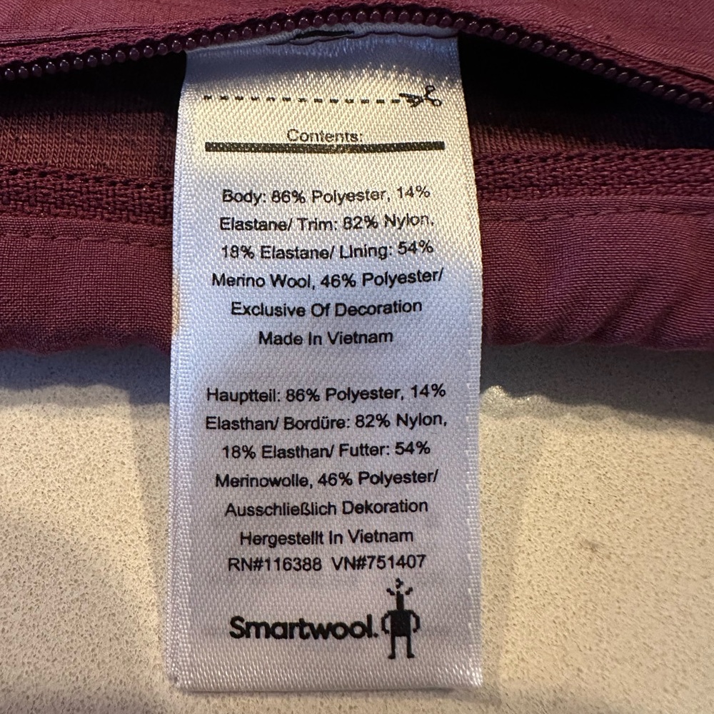 Smartwool Women’s Sport Lined Short Sangria Size Medium - Picture 7 of 10